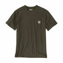 
                  CARHARTT Koszulka T-shirt Dearbon Relaxed z kieszonką Burnished Logs Heather rozmiar XL 103296.GO5.S007